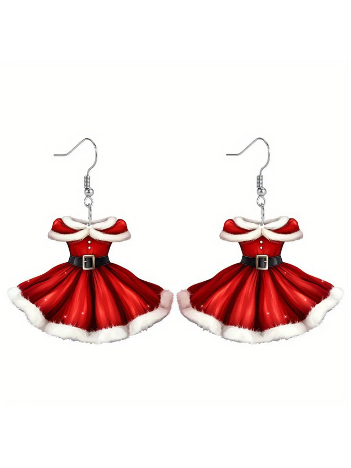 Outlet Retro Stage Acrylic Princess Dress Pendant Earrings