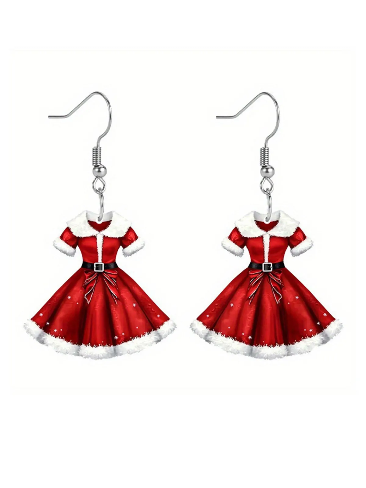 Outlet Retro Stage Acrylic Princess Dress Pendant Earrings