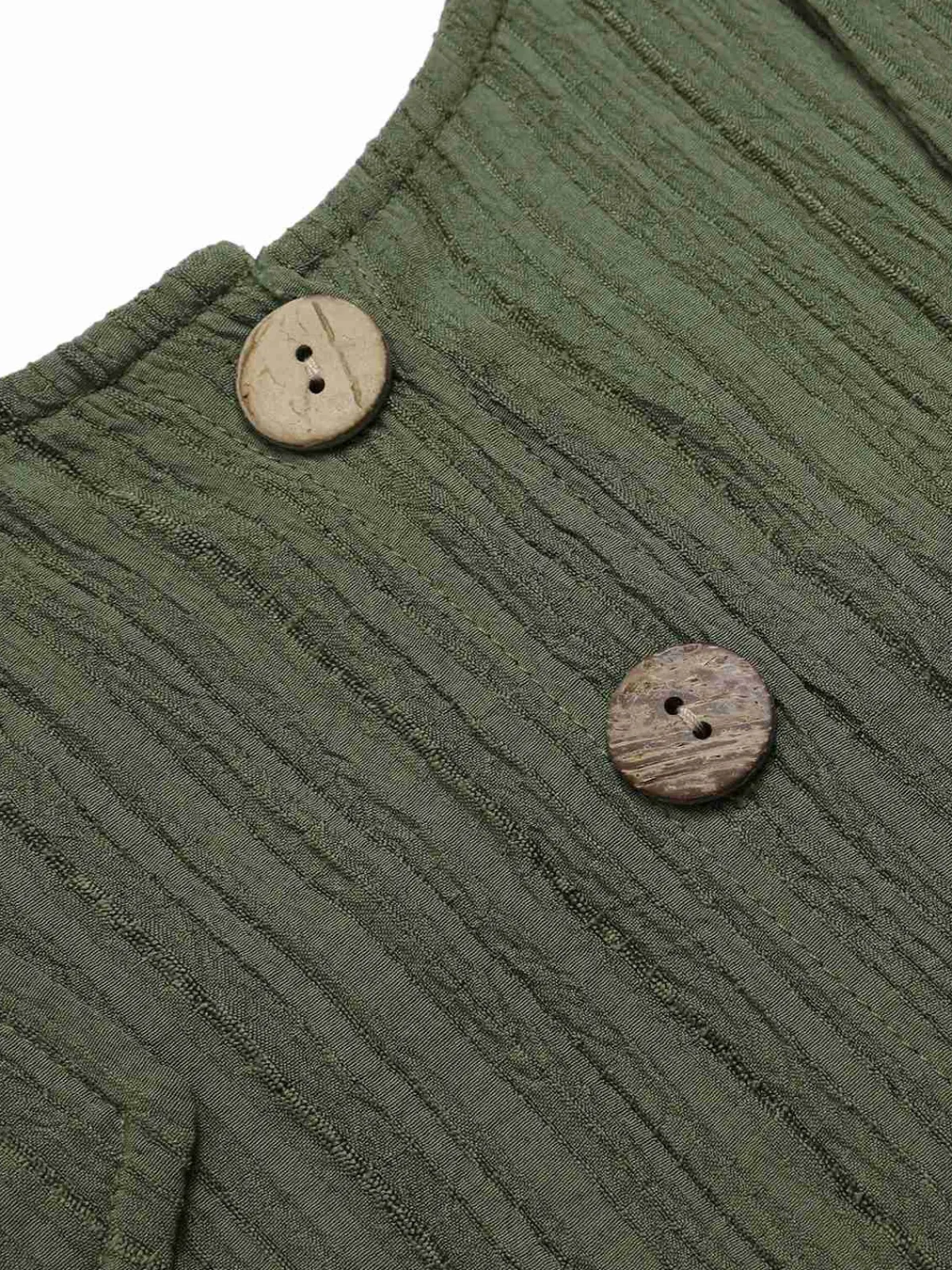 Sale Retro Stage 1930s Loose Pleated Jumpsuit Army Green