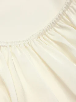 Best Retro Stage 1940s Floral Embroidered Spaghetti Straps Nightgown Beige