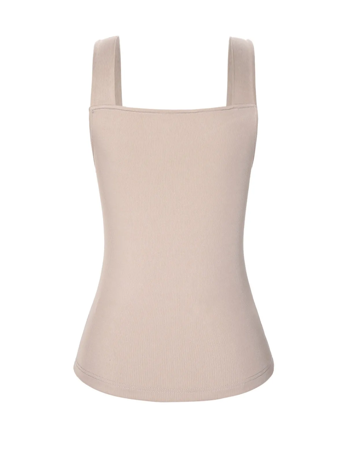 Sale Retro Stage 1940s Solid Sweetheart Knitted Top Beige