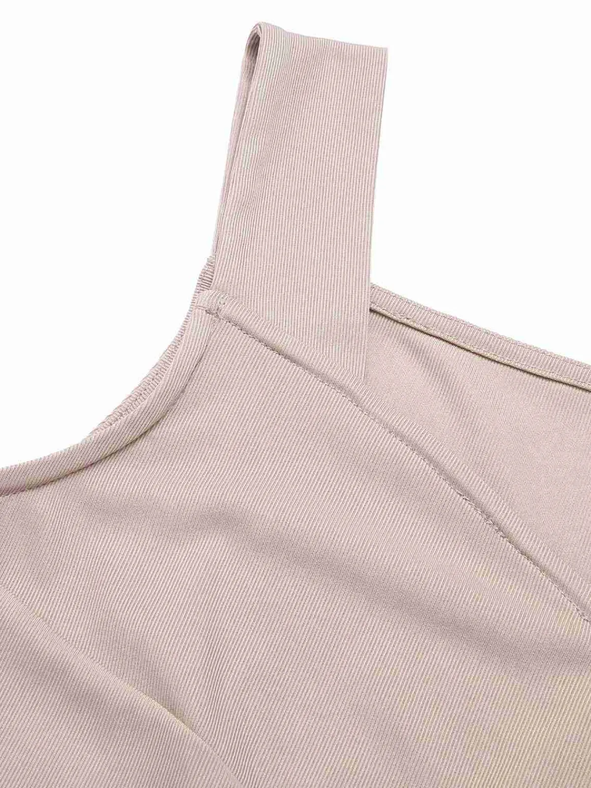 Sale Retro Stage 1940s Solid Sweetheart Knitted Top Beige
