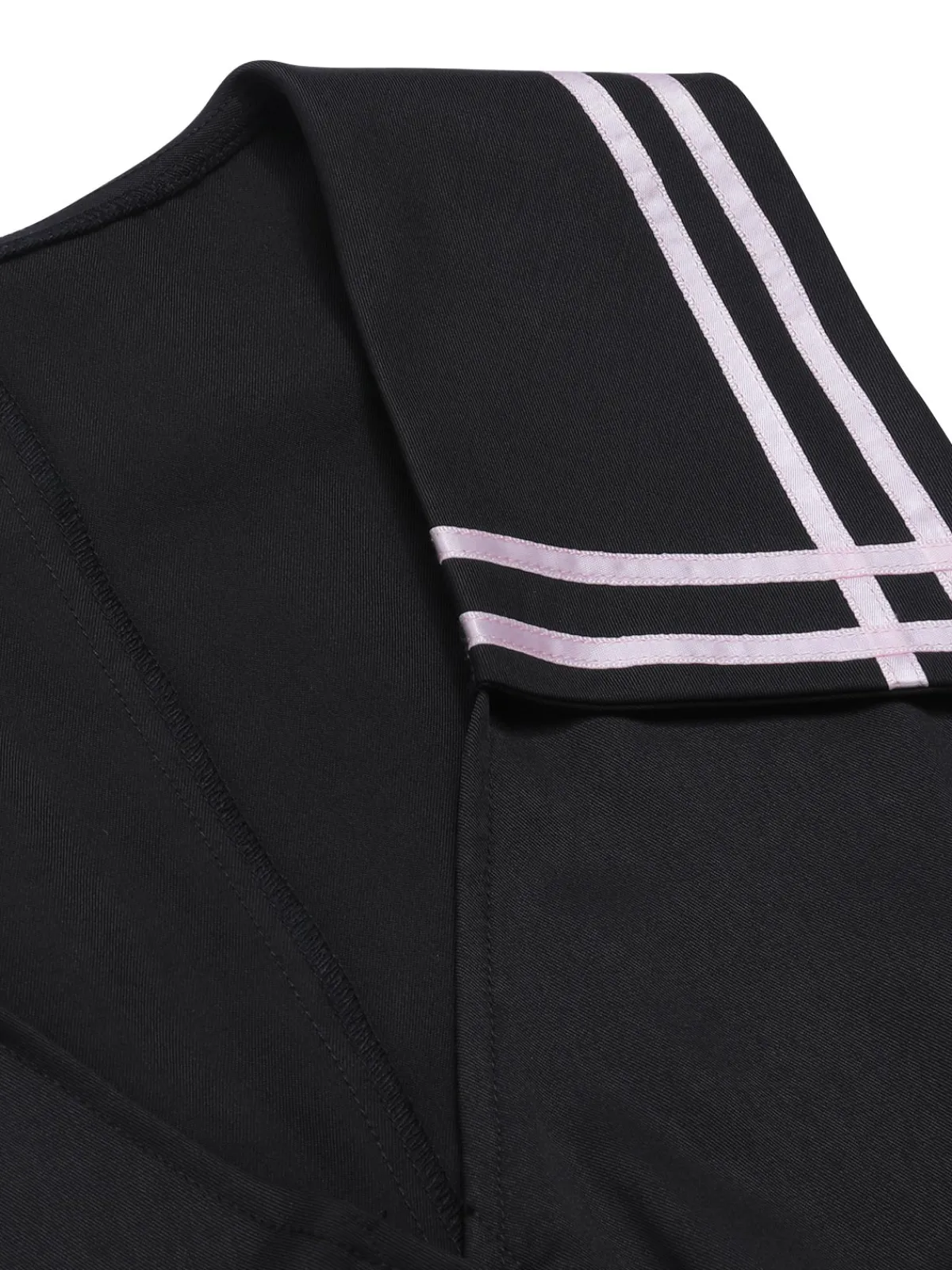 Best Retro Stage & Pink 1950s Solid Tie Lapel Romper Black