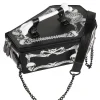 Sale Retro Stage Black Halloween Coffin Chain Bag