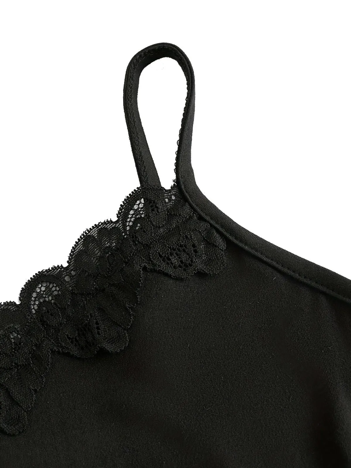 Clearance Retro Stage Halloween Cross Rhinestone Camisole Black