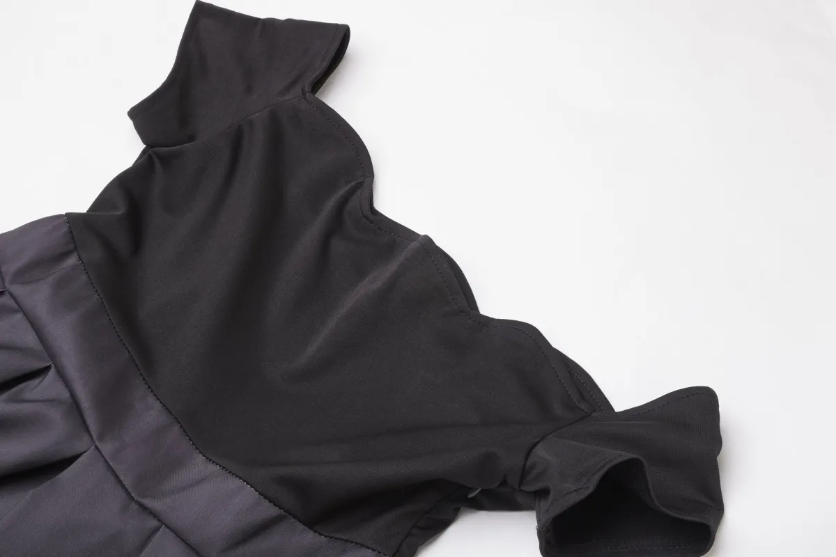 Outlet Retro Stage 1950s Butterfly Swing Dress Black