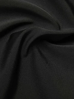New Retro Stage 1940s Contrast One-Piece Swimsuit Black