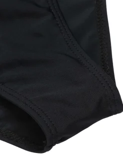 Outlet Retro Stage Black 1950s Daisy Cross Strap Swimsuit