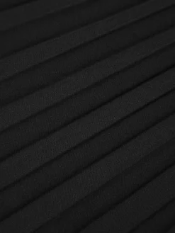 Hot Retro Stage 1950s Elegant Pleated Skirt Black