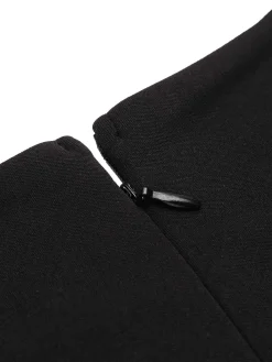 Online Retro Stage Black 1950s Heart Dot Swing Vintage Dress