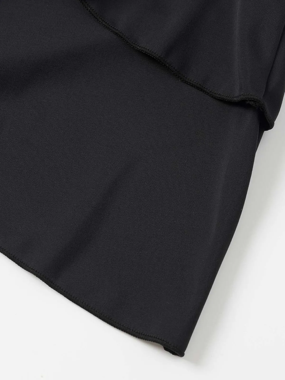 Outlet Retro Stage 1940s Layered Hem Halter Swimdress Black
