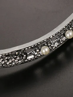 Hot Retro Stage Black 1920s Leaf Flapper Headband