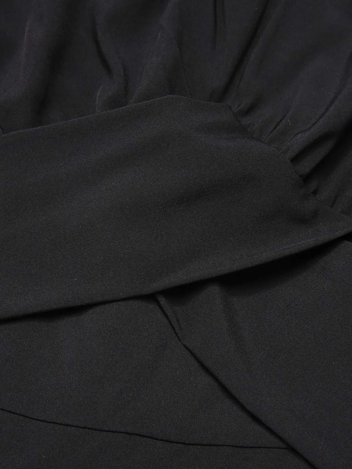 Fashion Retro Stage 1950s Off Shoulder Ruffle Sleeves Romper Black