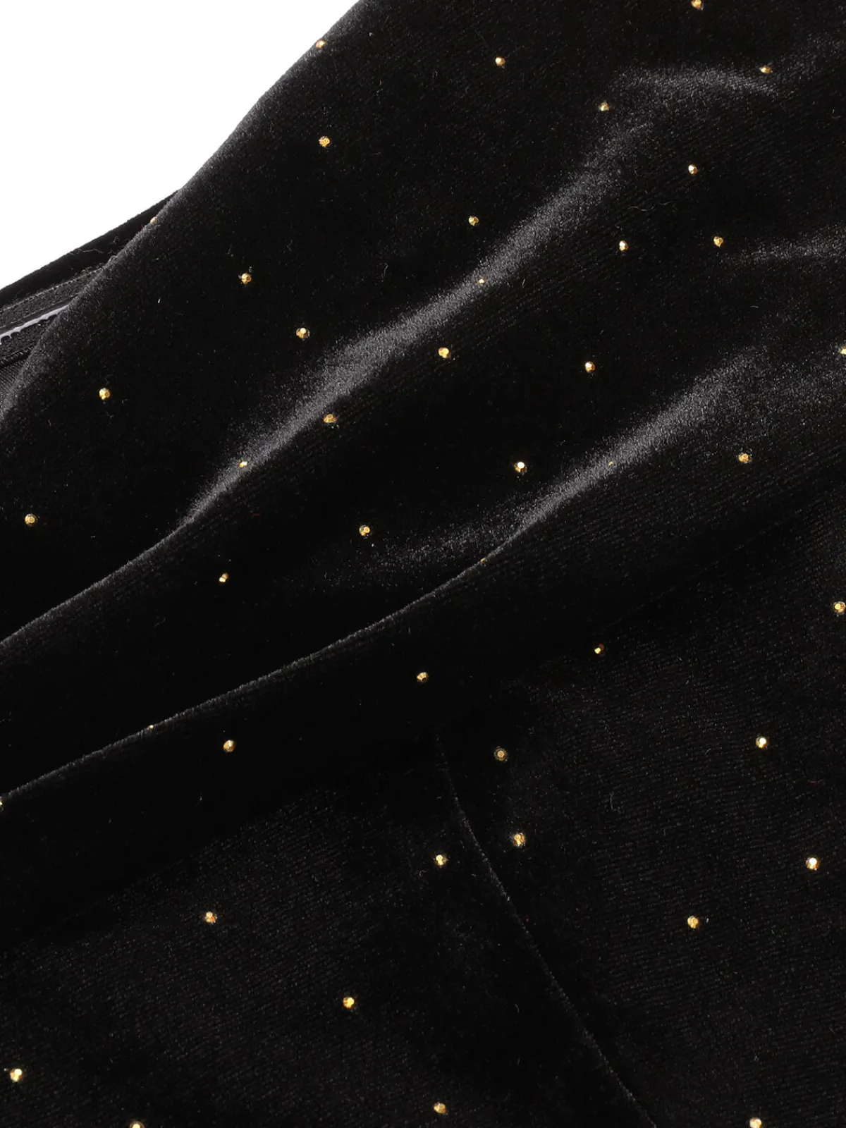 Hot Retro Stage 1960s Off-Shoulder Rhinestones Velvet Dress Black