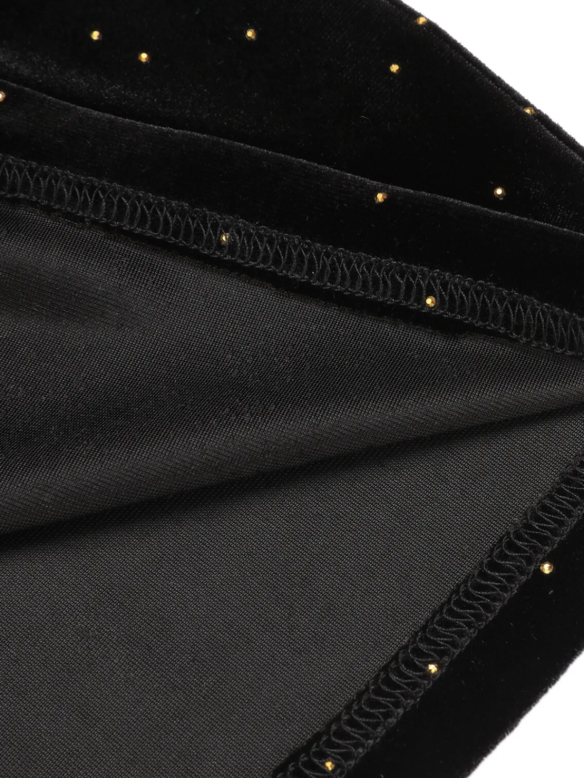 Hot Retro Stage 1960s Off-Shoulder Rhinestones Velvet Dress Black