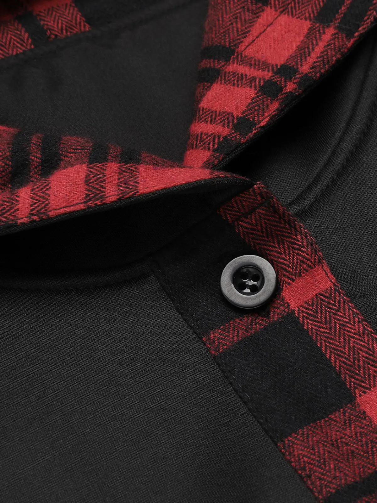 Discount Retro Stage 1950s Plaid Hooded Swing Dress Black