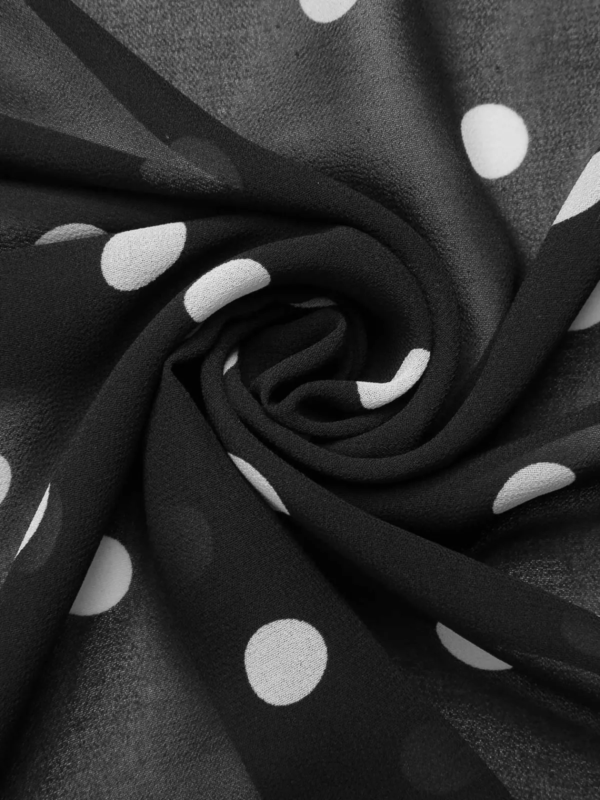 Fashion Retro Stage Black 1930s Polka Dot Mermaid Dress