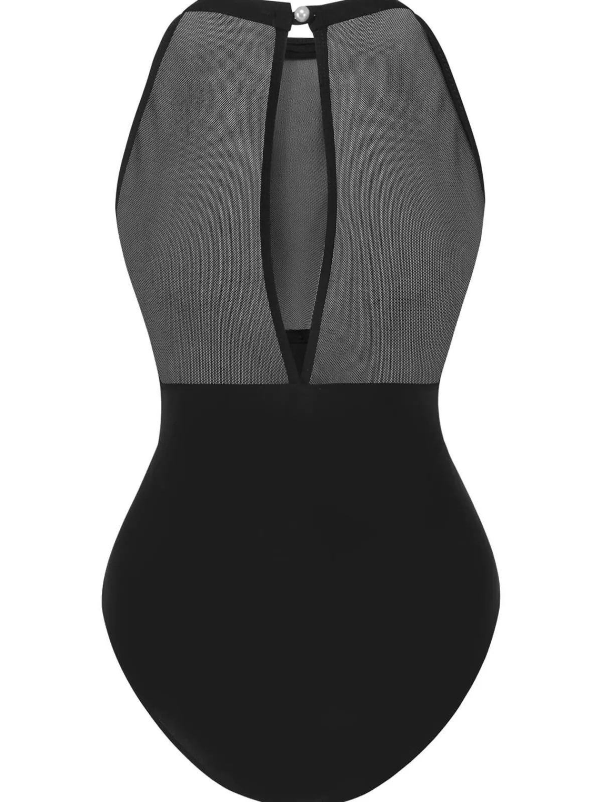 New Retro Stage 1950s Polka Dot Swimsuit Black