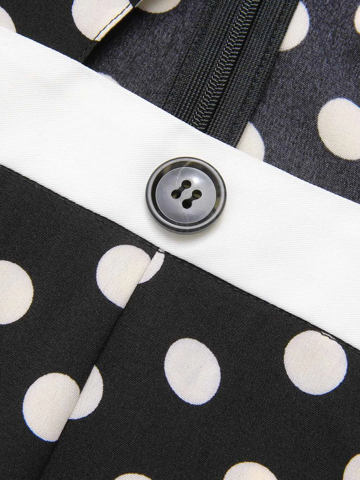 Outlet Retro Stage 1940s Polka Dots Cross Halter Jumpsuit Black