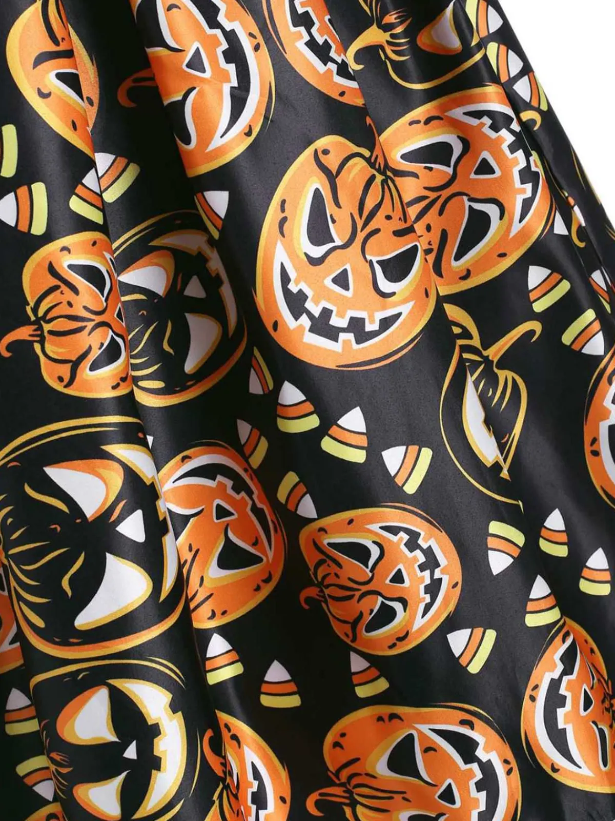 Clearance Retro Stage 1950s Pumpkin Costume Dress Black