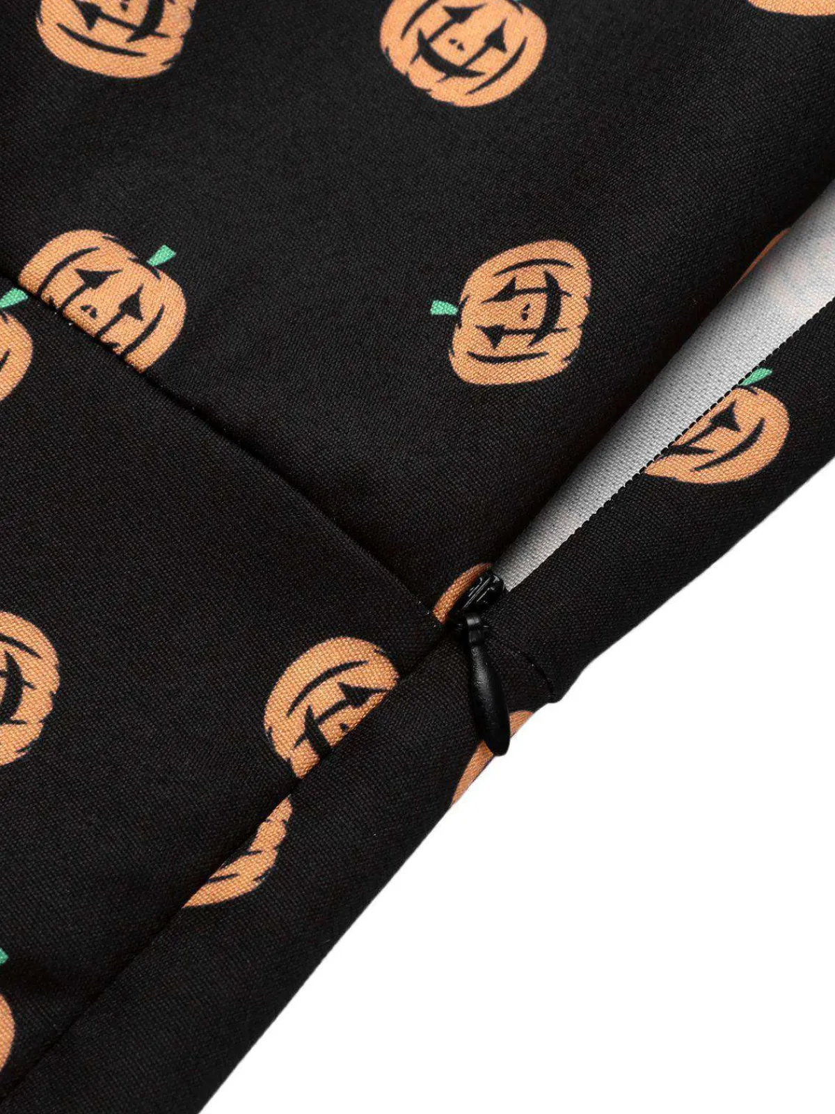 Best Retro Stage 1950s Pumpkins Romper & Skirt Black