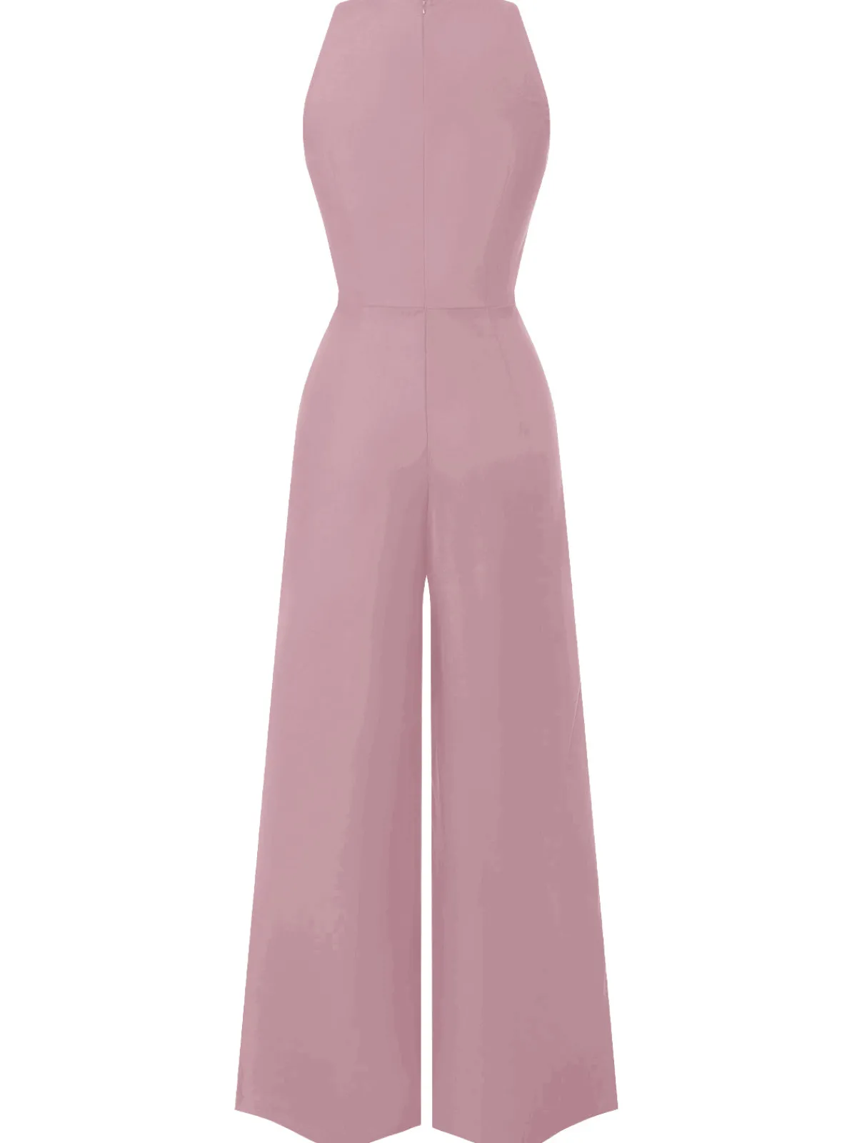 Hot Retro Stage Black 1950s Sleeveless Buttoned Solid Jumpsuit