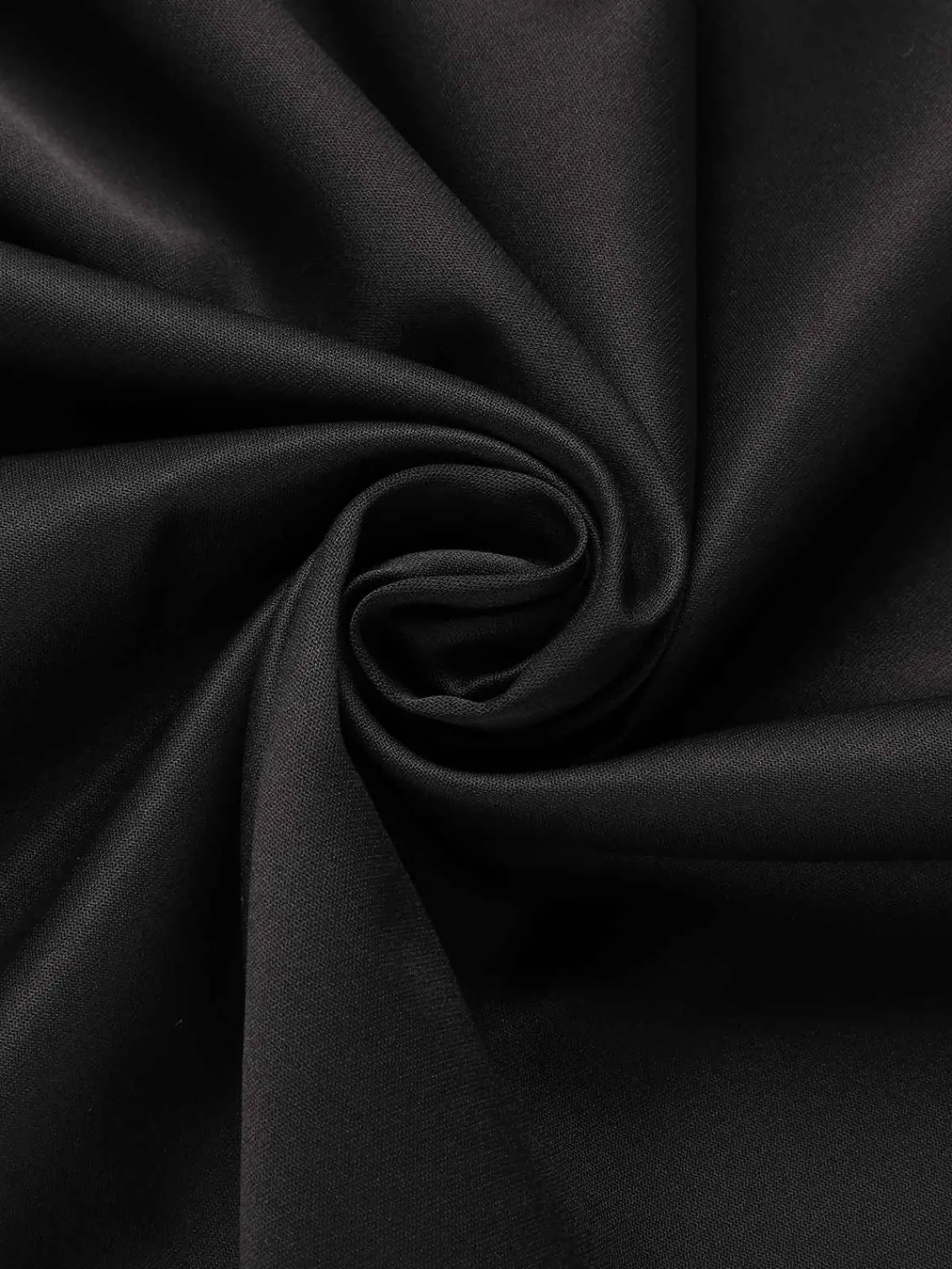 Sale Retro Stage 1950s Solid Elastic Waist Pleated Skirt Black