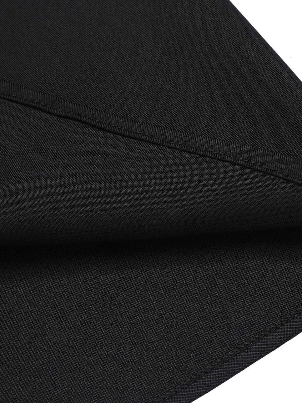 Hot Retro Stage 1950s Solid Umbrella Skirt with Belt Black
