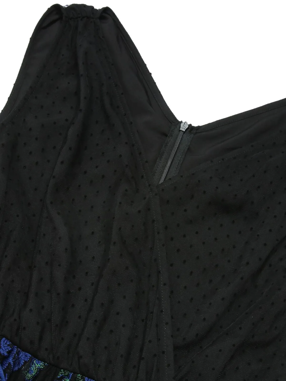 Sale Retro Stage 1950s V-Neck 3D Butterfly Mesh Dress Black