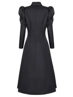 Fashion Retro Stage 1940s Wicked-Inspired Elphaba Witch Costume With Hat Black