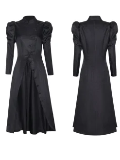 Fashion Retro Stage 1940s Wicked-Inspired Elphaba Witch Costume With Hat Black