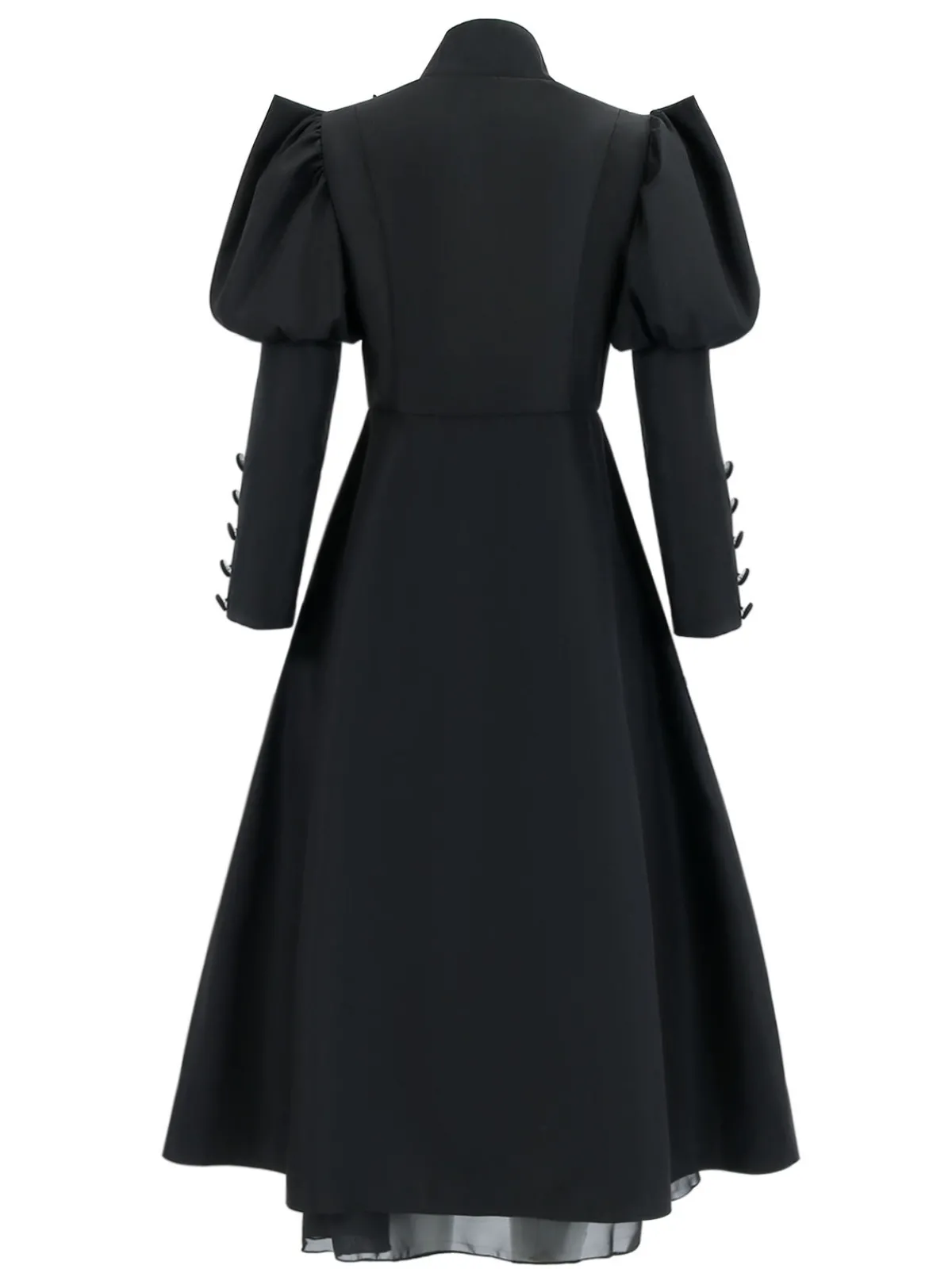 New Retro Stage 1940s Wicked-Inspired Floral Witch Dress Black