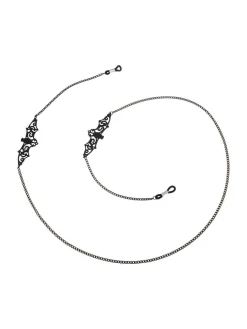 New Retro Stage Black Vintage Halloween Glasses Chain