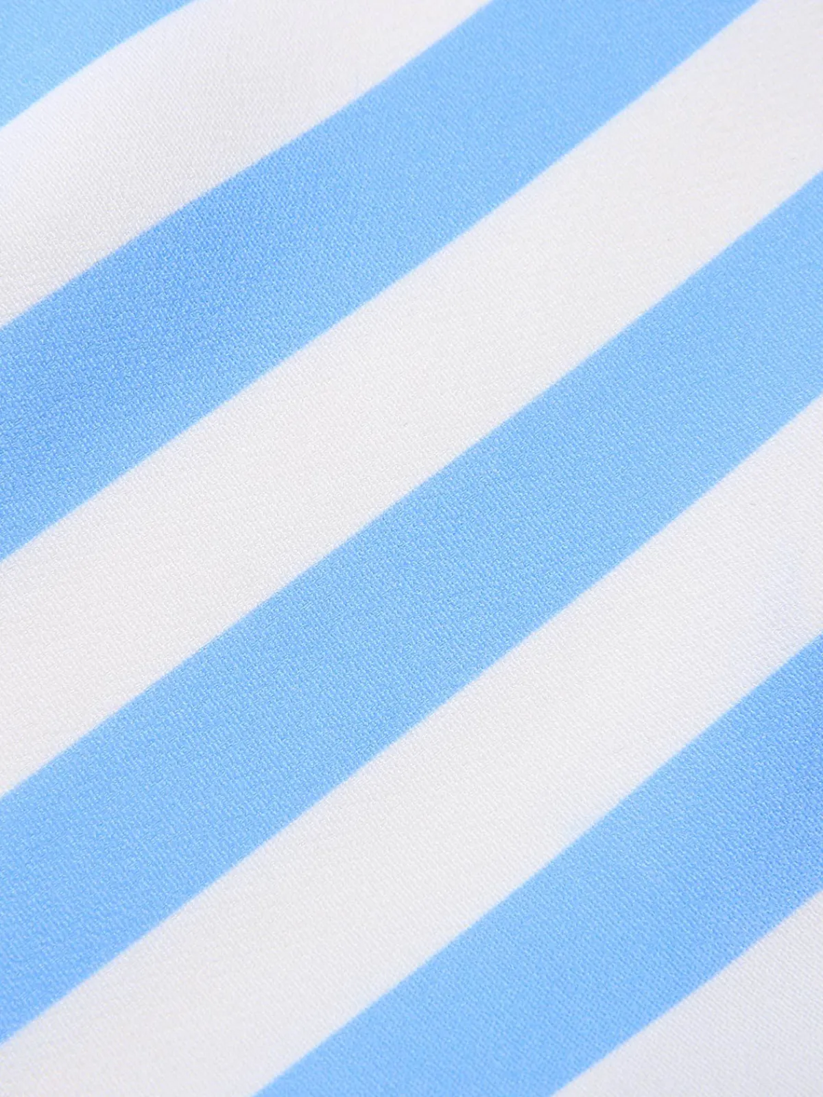 Online Retro Stage 1940s Boat Neck Stripes Bow Dress Blue