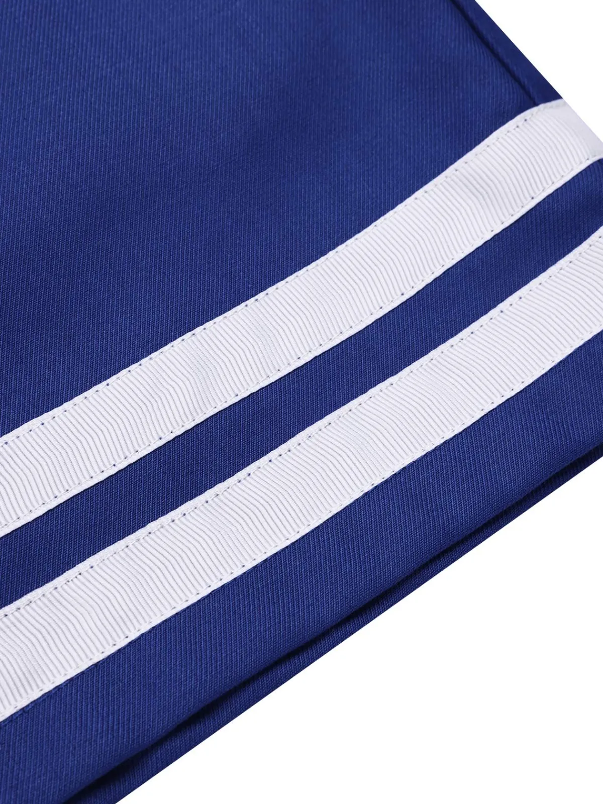Fashion Retro Stage 1950s Cotton Cravat Nautical Stripe Romper Blue