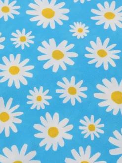Outlet Retro Stage 1950s Halter Lace Daisy Dress Blue