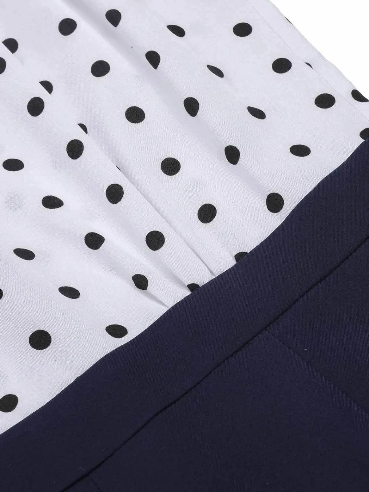 Online Retro Stage 1940s Halter Polka Dot Jumpsuit Blue