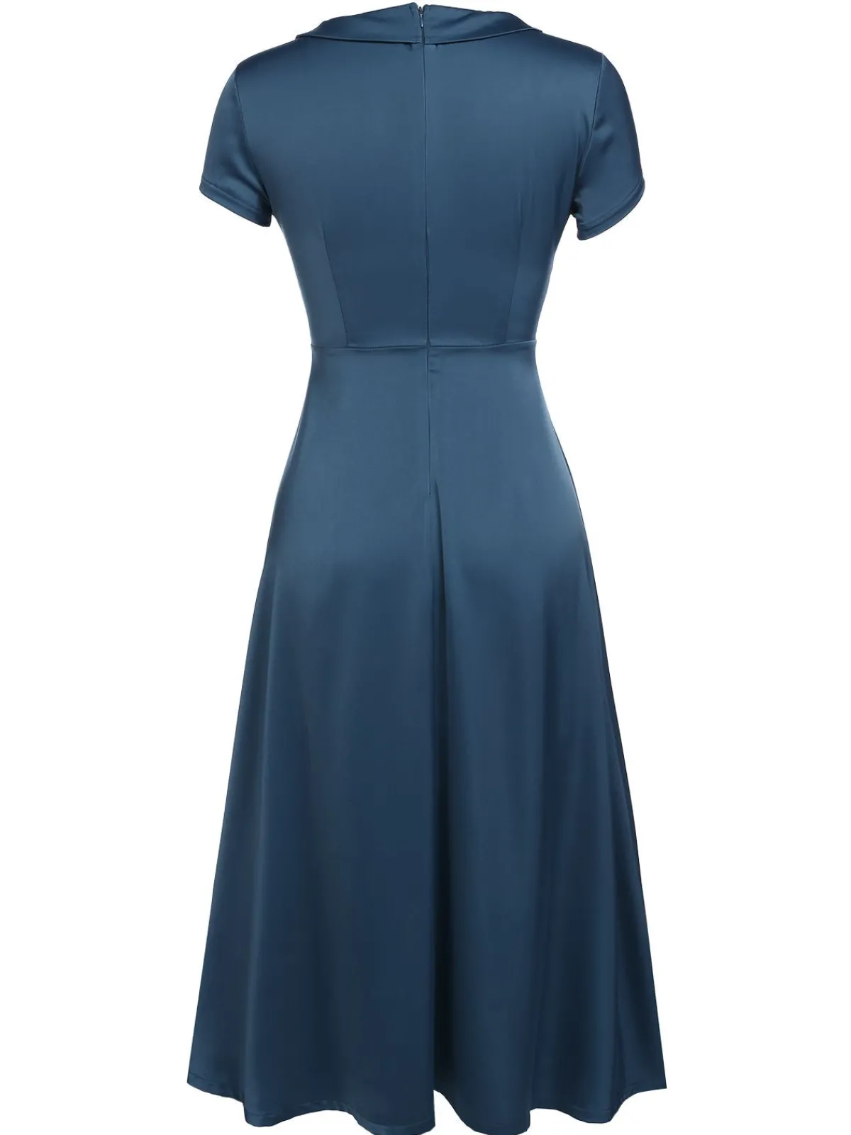New Retro Stage Blue 1940s Pearl Buttons Darlene Dress