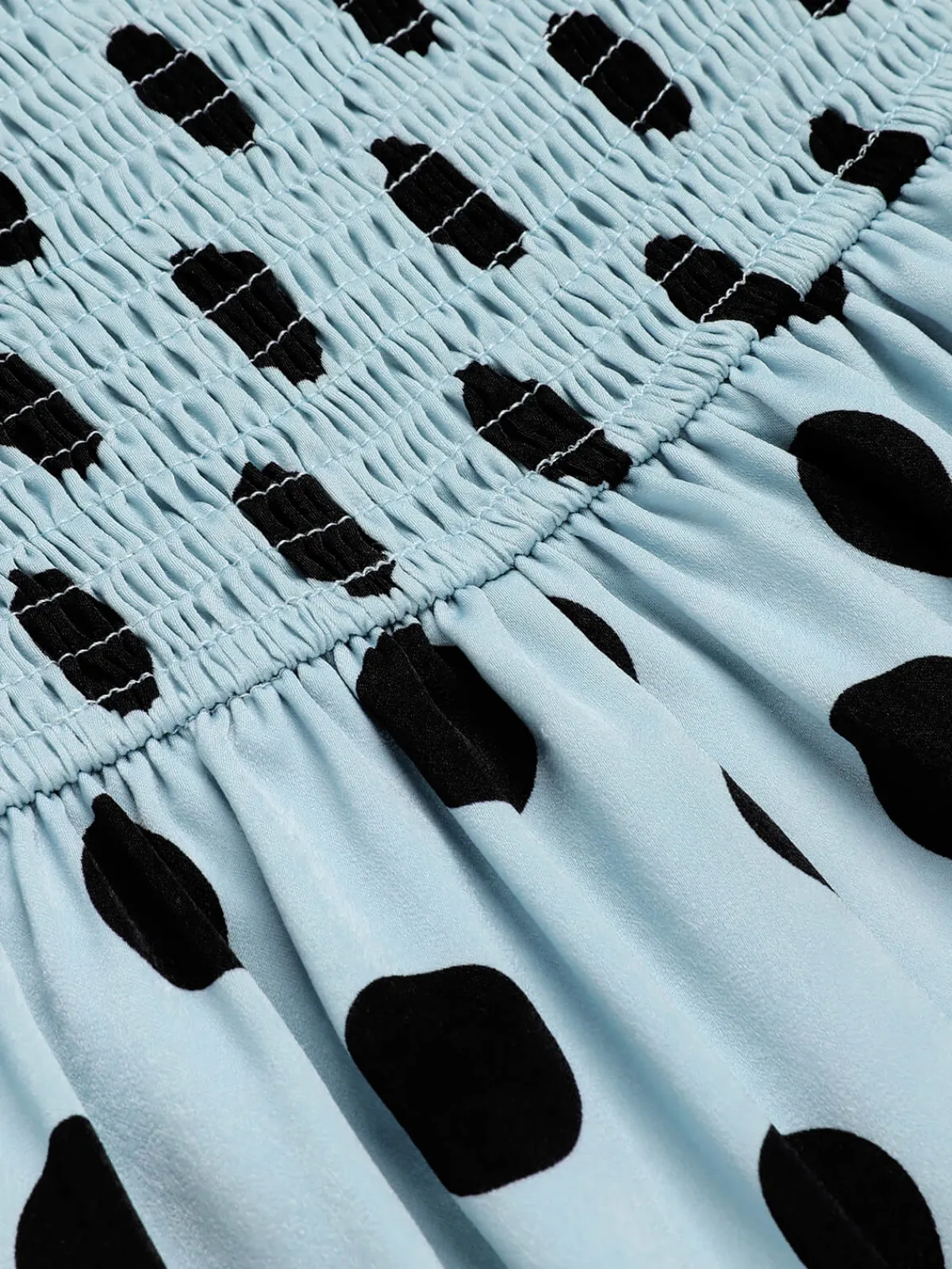 Clearance Retro Stage 1960s Polks Dots Pencil Dress Blue