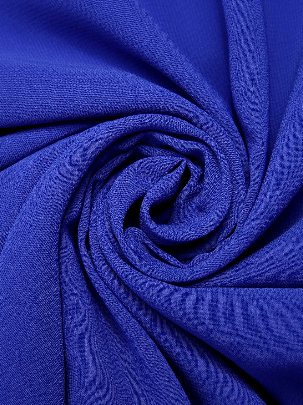 Discount Retro Stage 1950s Solid Chiffon Halter Dress Blue