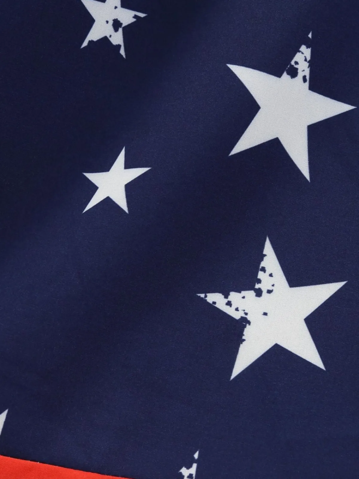 Clearance Retro Stage Blue 1950s Stars & Stripes Swing Dress Navy Blue