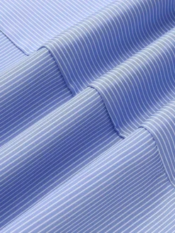 Online Retro Stage 1930s Stripe Cutout Wide Strap Jumpsuit Blue