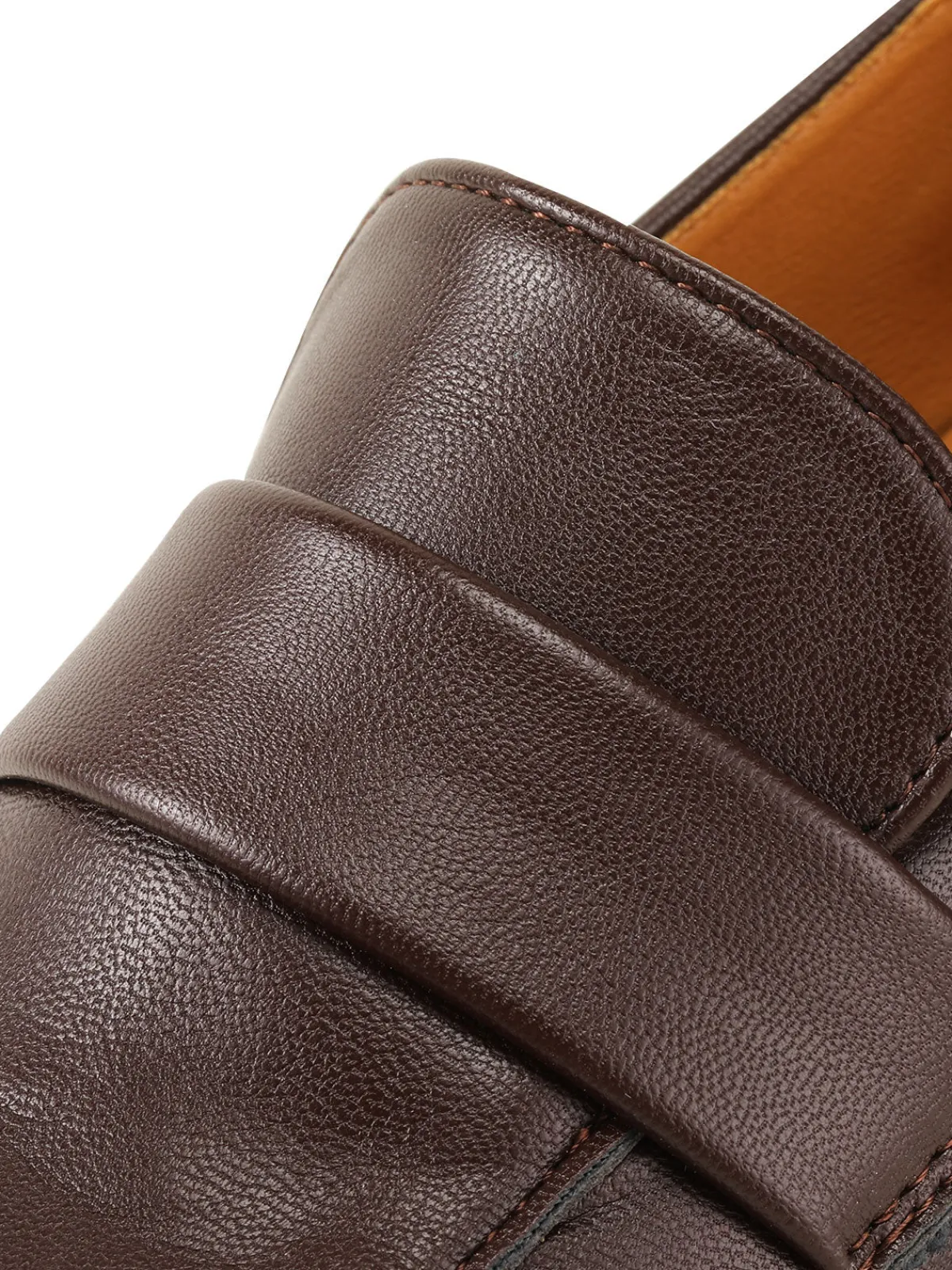 Online Retro Stage Retro Square Toe Chunky Heels Brown