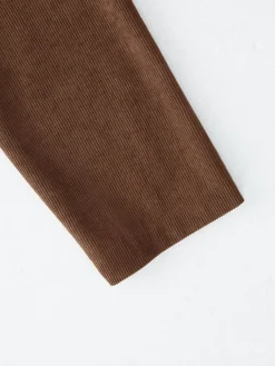 Hot Retro Stage 1950s Corduroy Casual Jacket Brown