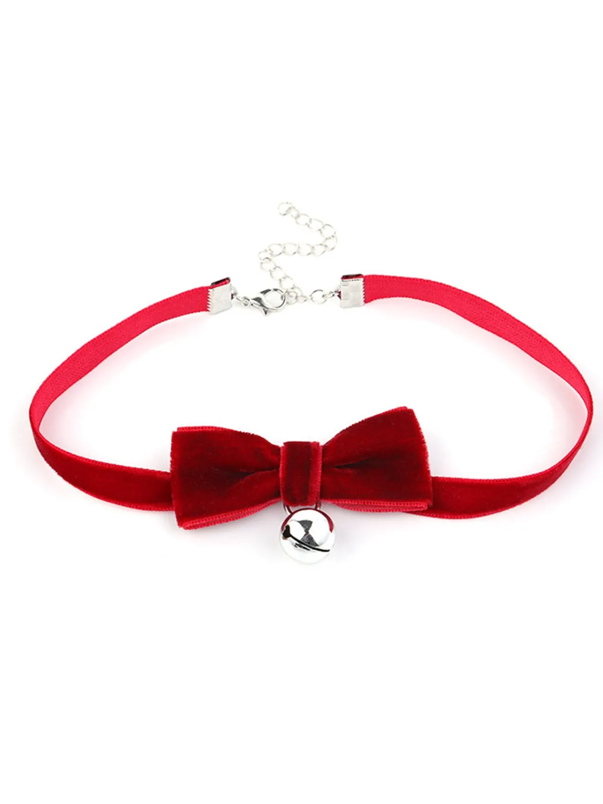 Outlet Retro Stage Christmas Velvet Bowknot Hairband With Choker Necklace