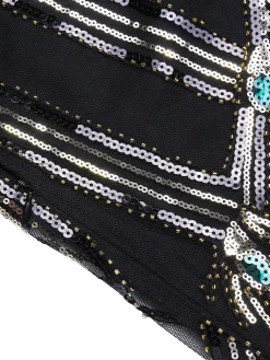 Discount Retro Stage [Clearance] 1920s Sequin Flapper Dress - US Only Black