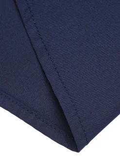 Best Retro Stage Gray 1960s Solid Umbrella Skirt Dark Blue