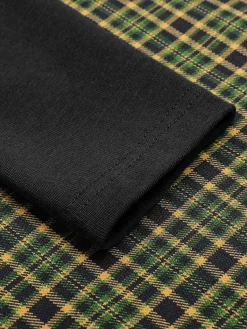 Hot Retro Stage Dark Green 1950s Plaid Knitting Dress