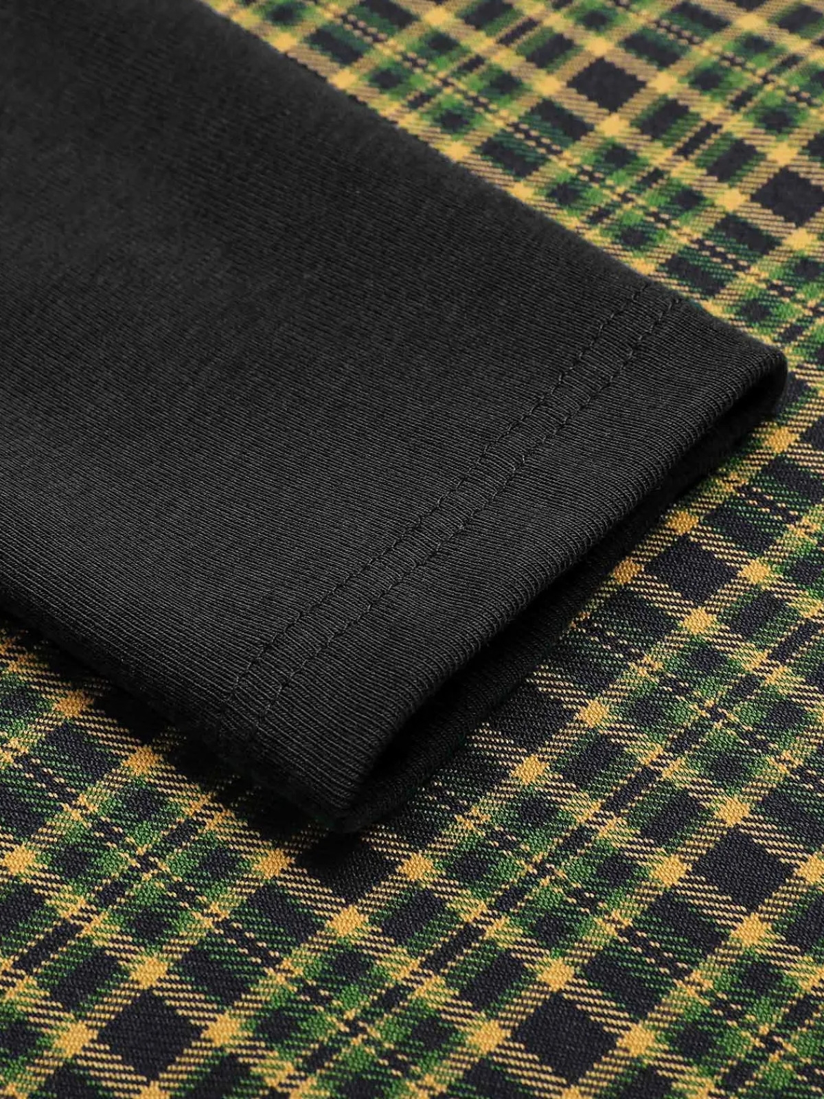 Hot Retro Stage Dark Green 1950s Plaid Knitting Dress
