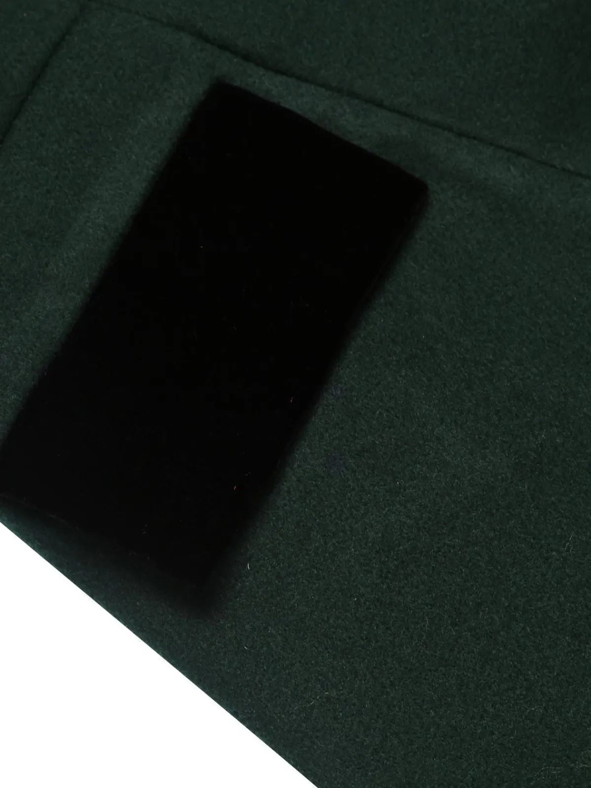 Online Retro Stage Dark Green 1940s Solid Button Coat